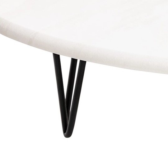 Журнальный столик Дадли (Черный/Белый бетон) в Саратове - изображение 5