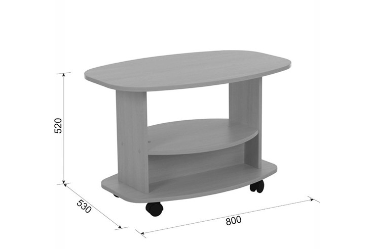 Овальный столик Лидер венге в Саратове - изображение 1