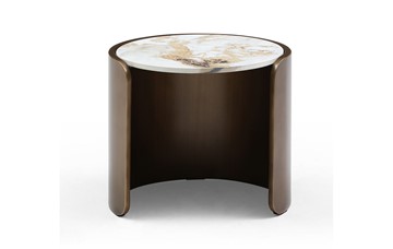 Круглый стол ET3095CI (D40) белая керамика /бронзовый в Саратове