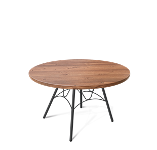 Круглый столик SHT-S100 / SHT-TT 70 МДФ (черный муар/орех светлый) в Энгельсе