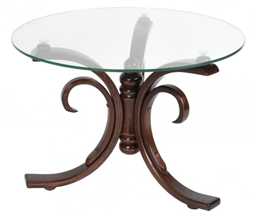 Круглый столик СЖ 5 темный тон/стекло в Саратове - изображение