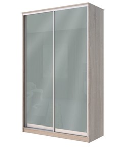 Шкаф Хит-22-12-22 с цветным стеклом, средне-серый 074, Дуб сонома в Саратове