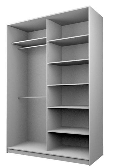 Шкаф 2-х створчатый MAX МШ-25-6-18-22, Профиль Белый/Цвет Дуб сонома/Oracal Черный в Саратове - изображение 1
