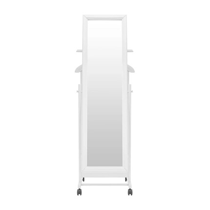 Вешалка напольная с зеркалом Leset Сиэтл (Белый) в Энгельсе - изображение