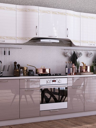 Кухонный гарнитур Анастасия цвет капучино 2 (260 см) в Энгельсе - изображение 10