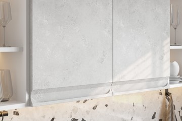 Угловая кухня Вельвет, бетон графит/бетон снежный в Саратове - предосмотр 4