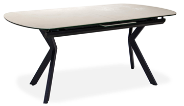Кухонный раскладной стол Шамони 1CX 140х85 (Oxide Avorio/Графит) в Саратове - предосмотр