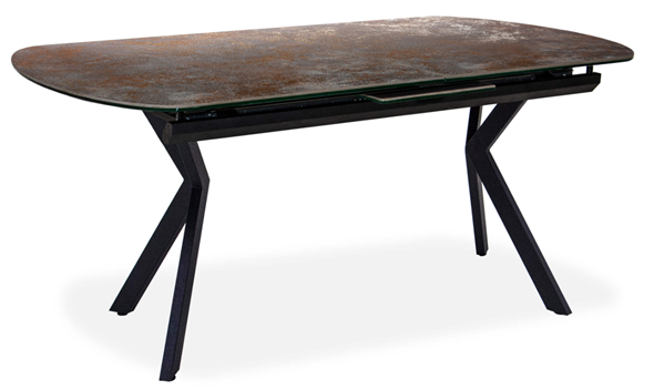 Кухонный раздвижной стол Шамони 2CX 160х90 (Oxide Nero/Графит) в Энгельсе - изображение