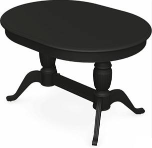 Обеденный раздвижной стол Леонардо-2 исп. Овал, тон 12 (Морилка/Эмаль) в Саратове