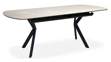 Кухонный стол раздвижной Шамони 3CX 180х95 (Oxide Avorio/Графит) в Энгельсе - предосмотр 1
