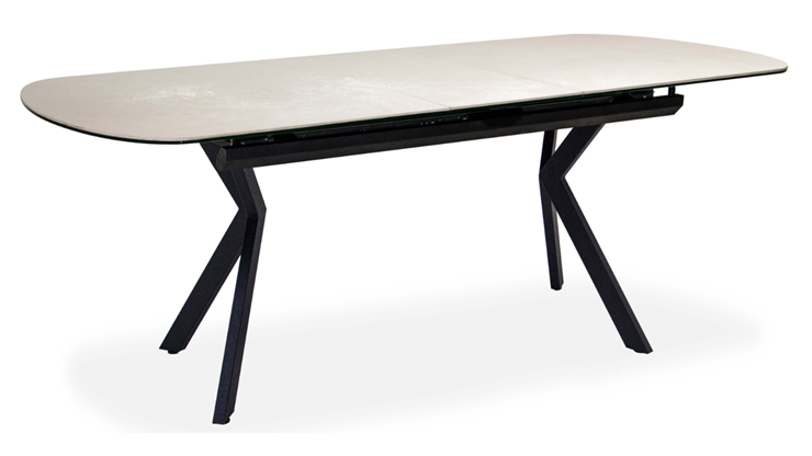 Кухонный стол раздвижной Шамони 3CX 180х95 (Oxide Avorio/Графит) в Саратове - изображение 1