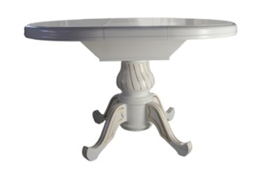 Кухонный стол раздвижной Ф-100(130), на одной ножке, (стандартная покраска) в Энгельсе - предосмотр 2