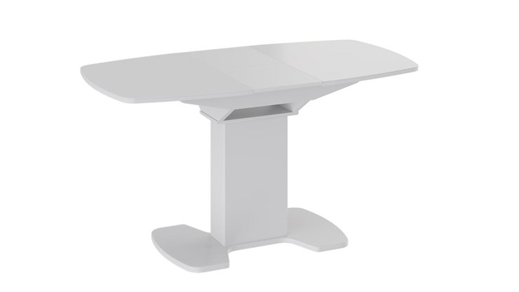 Раздвижной стол Портофино (СМ(ТД)-105.01.11(1)), цвет  Белый глянец/Стекло белое в Энгельсе - изображение 2
