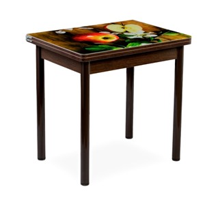Кухонный пристенный стол СПА-02 СТФ, венге/фотопечать дерево/опоры коричневый в Саратове