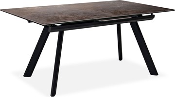 Кухонный стол раскладной Бордо 2CQ 160х90 (Oxide Moro/Графит) в Энгельсе