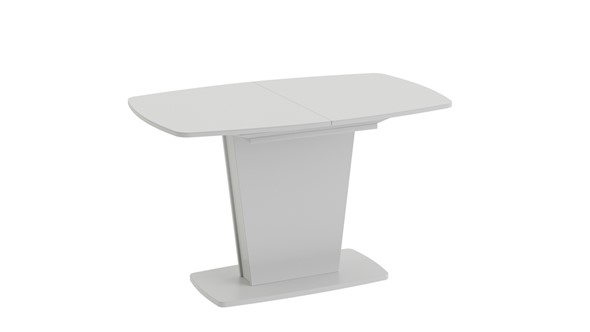 Кухонный стол раскладной Честер тип 2, цвет Белый/Стекло белый глянец в Энгельсе - изображение
