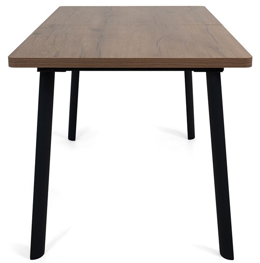Кухонный стол раздвижной Дали-1L(ноги черные, дуб табако) в Саратове - изображение 2