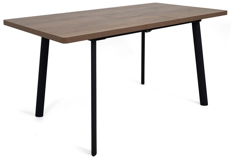 Кухонный стол раздвижной Дали-1L(ноги черные, дуб табако) в Саратове - изображение 3