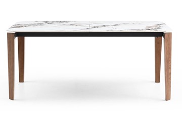 Кухонный стол раздвижной DT8843CW (180) белый мрамор  керамика в Саратове - предосмотр