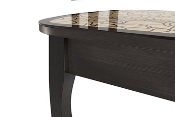 Кухонный раздвижной стол Экстра 2 цвет венге-арабика (1000х600х745) в Энгельсе - предосмотр 1
