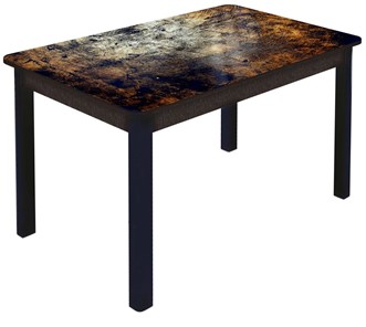 Кухонный стол раздвижной Гамбург Мини, ноги метал. крашеные №23 (Exclusive h103/венге) в Энгельсе