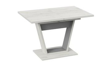 Кухонный раскладной стол Гавана тип 1 (Дуб крафт белый/Серый графит) в Энгельсе - предосмотр 2