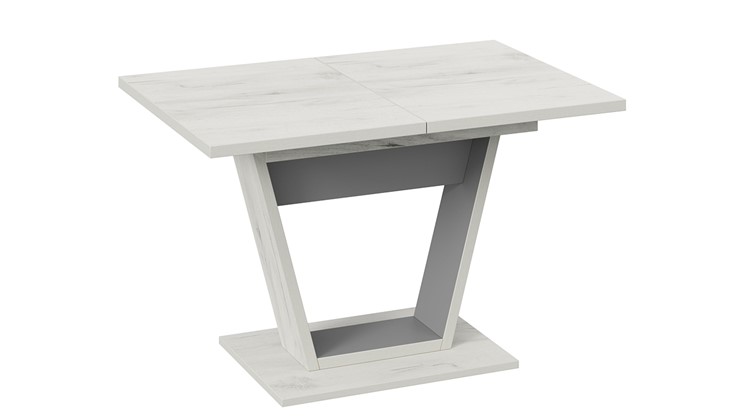 Кухонный раскладной стол Гавана тип 1 (Дуб крафт белый/Серый графит) в Энгельсе - изображение 2