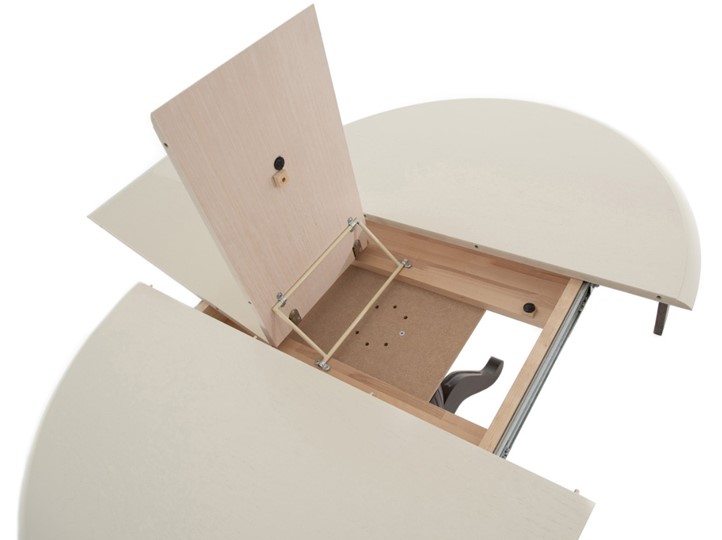 Кухонный раздвижной стол Леонардо-1 исп. Круг 820, тон 4 (Морилка/Эмаль) в Саратове - изображение 6