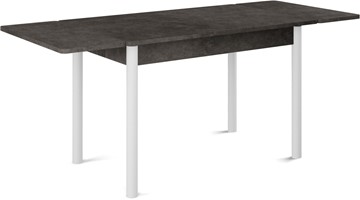 Кухонный стол раздвижной Милан-2 EVO, ноги белые, серый камень в Саратове - предосмотр 1