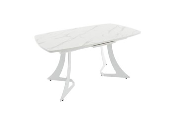 Кухонный раскладной стол Милан Пластик (Камень белый) в Саратове