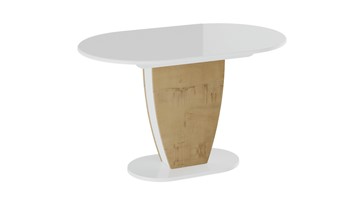Раздвижной стол Монреаль тип 1 (Белый глянец/Бунратти) в Саратове - предосмотр