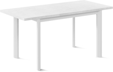 Кухонный раскладной стол Нагано-1L (ноги металлические белые, белый цемент) в Саратове - предосмотр 1