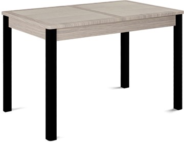 Раздвижной стол Ницца-1 ПЛ (ноги черные, плитка бежевая/лофт) в Саратове