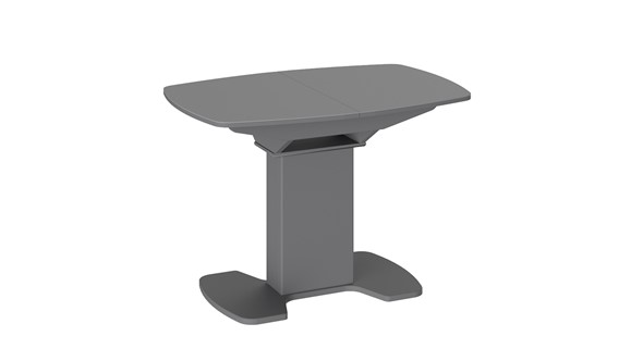 Раздвижной стол Портофино (СМ(ТД)-105.01.11(1)), цвет Серое/Стекло серое матовое LUX в Энгельсе - изображение
