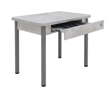 Кухонный стол раздвижной Прайм-3Р, Цемент светлый в Энгельсе - предосмотр 2