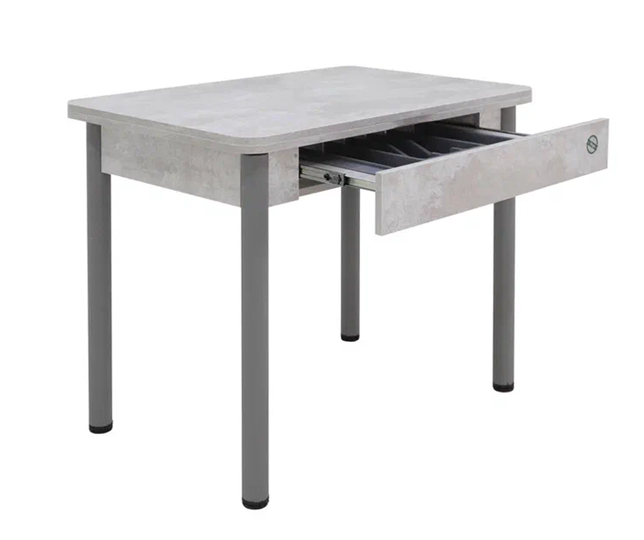 Кухонный стол раздвижной Прайм-3Р, Цемент светлый в Энгельсе - изображение 2