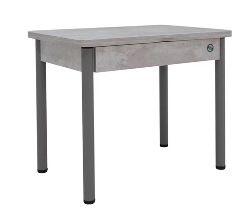Кухонный стол раздвижной Прайм-3Р, Цемент светлый в Энгельсе - изображение