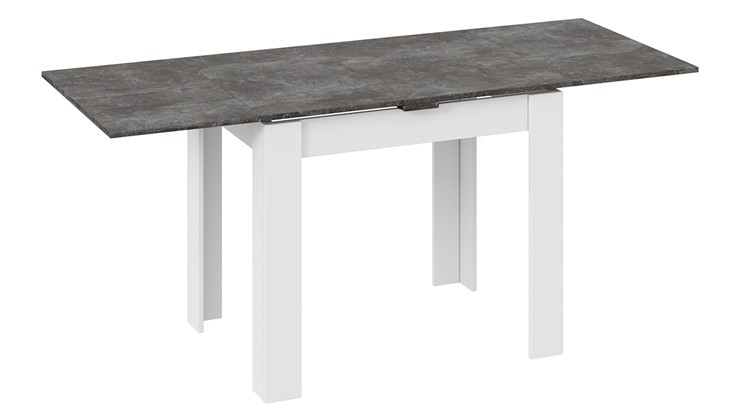 Кухонный раздвижной стол Промо тип 3 (Белый/Ателье темный) в Энгельсе - изображение 1