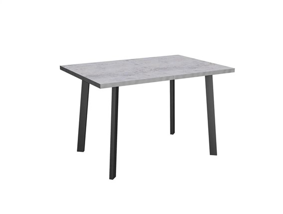 Раздвижной стол Робин, опоры прямые, цемент светлый в Саратове - изображение
