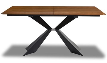 Кухонный раскладной стол T1712A: орех 160 (WK-07)/черный (PC-02) в Саратове