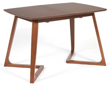 Кухонный стол раздвижной VAKU (Ваку) бук/мдф 80x120+40x75, Коричневый арт.13986 в Саратове