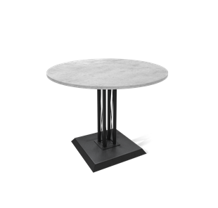 Стол на кухню SHT-TU6-BS2 / SHT-TT 90 ЛДСП (бетон чикаго светло-серый/черный) в Энгельсе