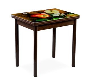 Кухонный пристенный стол СПА-07 СТФ, венге/фотопечать дерево/опоры прямые коричневый в Энгельсе