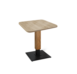 Обеденный стол SHT-TU22/ТT 60/60 (дуб брашированный коричневый/черный муар/дуб сонома) в Энгельсе