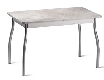 Кухонный стол Орион.4 1200, Пластик Белый шунгит/Металлик в Энгельсе