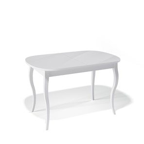 Раздвижной стол Kenner 1300C (Белый/Стекло белое глянец) в Саратове