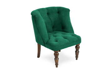 Кресло Бриджит зеленый ножки коричневые в Энгельсе