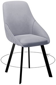 Обеденный стул 246 Поворотный, Микровелюр Z46  перламутр / опоры черные в Энгельсе