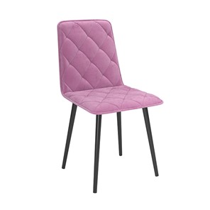 Обеденный стул Антика, велюр тенерифе розовый/Цвет металл черный в Энгельсе