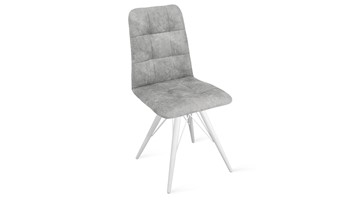 Обеденный стул Аспен К3 (Белый матовый/Микровелюр Wellmart Silver) в Энгельсе